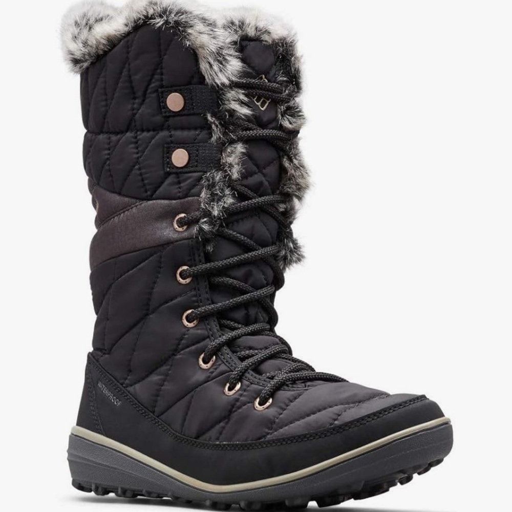 NWT Columbia waterproof heavenly Omni Heat Boots shoes SZ 8.5 - Picture 7 of 16